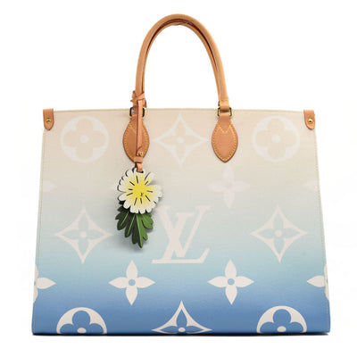 Louis Vuitton Giant Hawaii OntheGo GM Bag Blue White Large L NEW!