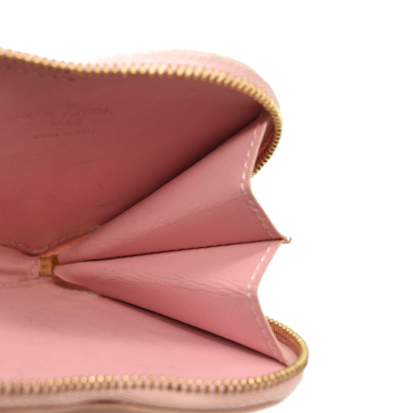 LOUIS VUITTON Wallet Women's Long Vernis Zippy Light Pink