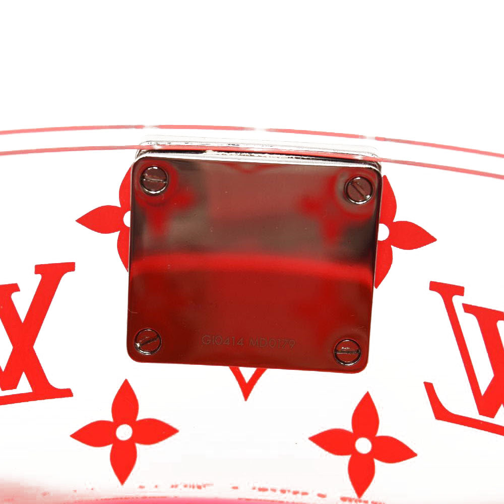 Louis Vuitton Transparent Plexiglass Monogram Scott Box - Red