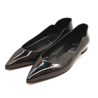 NEW $745 EU 38 CHRISTIAN LOUBOUTIN  Hot Chickita Patent Leather Ballet Flats