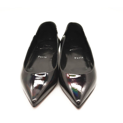 NEW $745 EU 38 CHRISTIAN LOUBOUTIN  Hot Chickita Patent Leather Ballet Flats