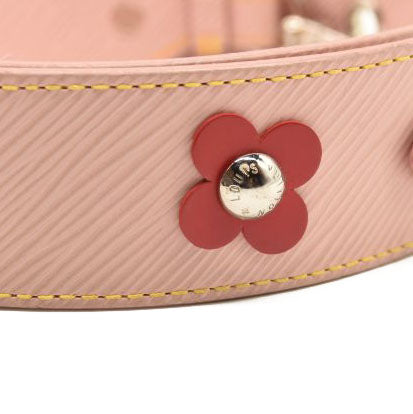 Louis Vuitton Rose Ballerine Epi Leather Mechanical Flower Bandouliere Shoulder  Strap Louis Vuitton