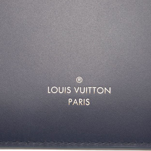 Louis Vuitton Black & Blue Monogram Canvas and Navy Leather