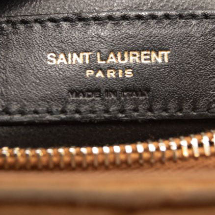 Saint Laurent - Loulou Gray Brown Leather Medium Shoulder Bag