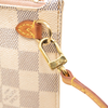 LOUIS VUITTON Damier Azur Neverfull MM GM Pochette in Rose Ballerine