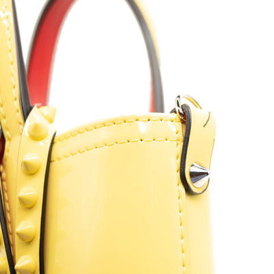 Cabata Nano Patent Leather Tote Bag in Yellow - Christian Louboutin
