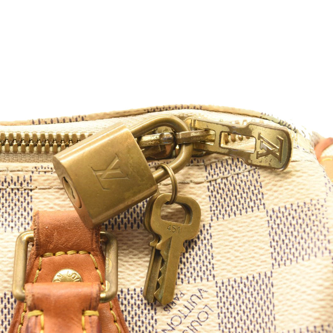 Louis Vuitton, Bags, Authentic Louis Vuitton Damier Azur Speedy  Bandouliere 25
