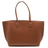 NEW Burberry Medium Soft TB Monogram Leather Tote Tan Brown