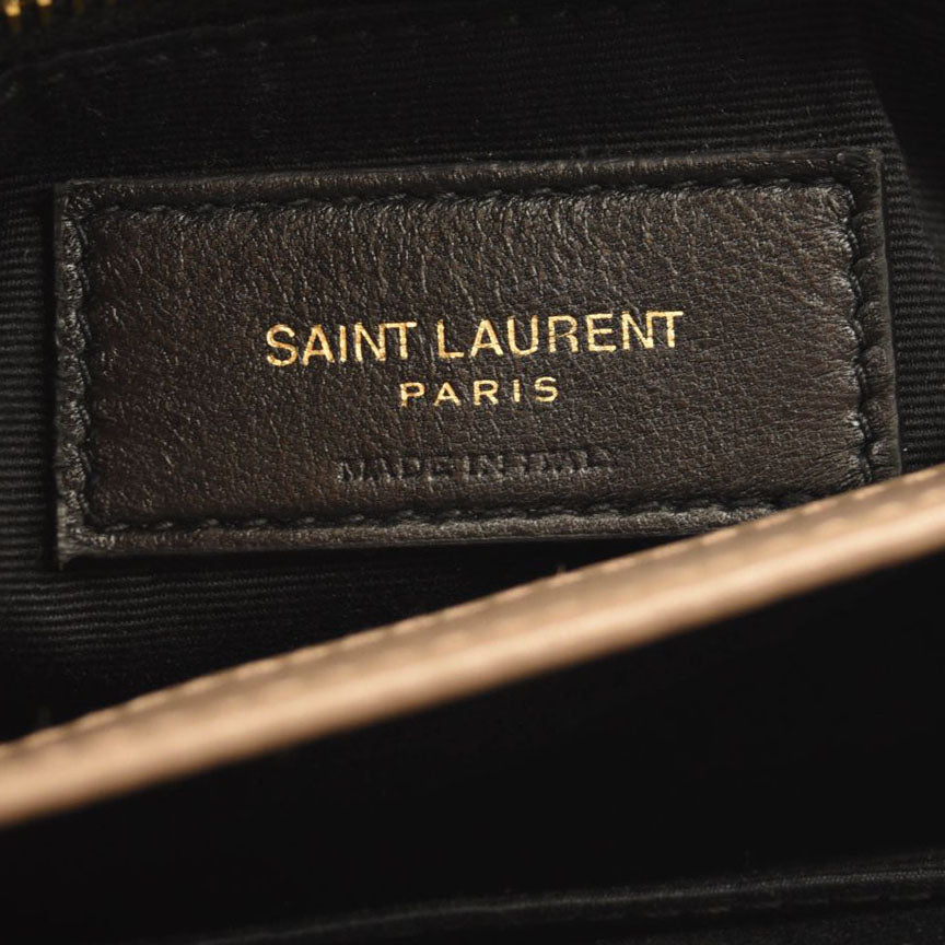 Saint Laurent Monogramme Quilted Calfskin Zip Pouch