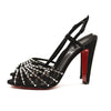 Christian Louboutin Crystal Slingback Vegastrassima 100 Size 38 Platform Sandal