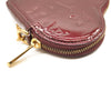 LOUIS VUITTON Vernis Heart Coin Purse Rouge Fauviste