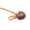 LOUIS VUITTON Vernis Heart Coin Purse Rouge Fauviste