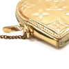 LOUIS VUITTON Monogram Miroir Heart Coin Purse Gold