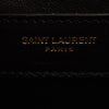 NEW Saint Laurent Grain De Poudre Textured Mixed Matelasse Triquilt Medium Monogram Satchel Black