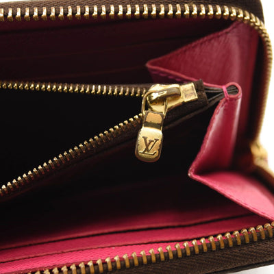 Louis Vuitton Monogram Clemence Wallet. Pink Interior - Canon E