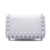 NEW Christian Louboutin Paloma Empire Maxi Spike Trim Clutch Skylight