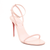 NEW Christian Louboutin So Me Ankle Strap Sandal Rosy Pink EU 38 Pumps