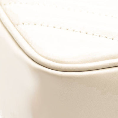 NEW SAINT LAURENT Calfskin Matelasse Monogram Lou Camera Bag in Off White Cream