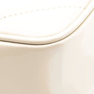 New Saint Laurent Calfskin Matelasse Monogram Lou Camera Bag in Off White Cream