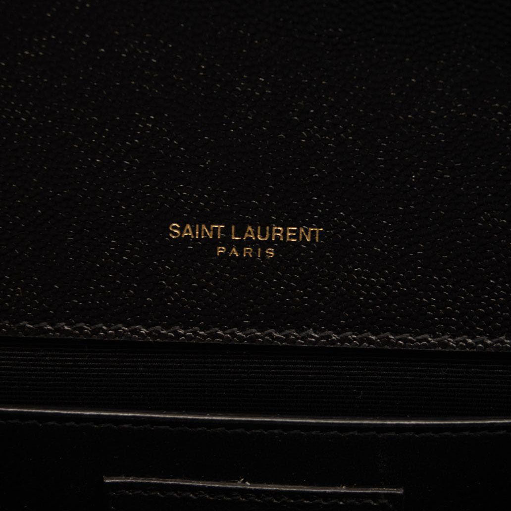 Saint Laurent Grain De Poudre Textured Mixed Matelasse Triquilt