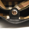 Pre-Owned BURBERRY Calfskin House Check Medium Banner Tote Black