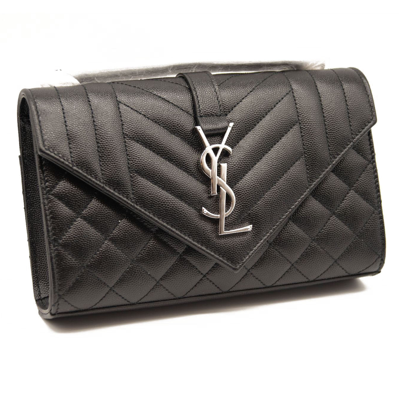 Saint Laurent - Circle Quilted Textured-leather Bag - Black