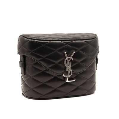 NEW Saint Laurent June Quilted Leather Binocular Bag