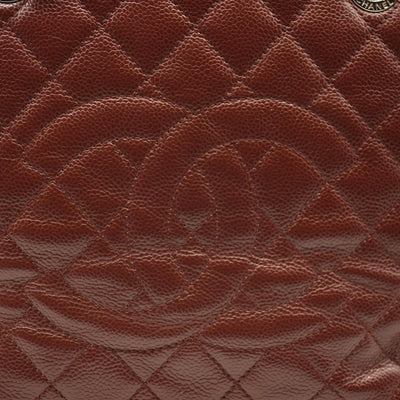 CHANEL Caviar Quilted Grand Shopping Tote GST Burgundy