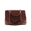 CHANEL Caviar Quilted Grand Shopping Tote GST Burgundy