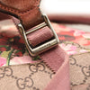 Pre-Owned GUCCI GG Supreme Monogram Blooms Medium Single Buckle Backpack Beige Multicolor Dry Rose