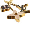 LOUIS VUITTON Metal Enamel Fleur De Monogram Bag Charm Dore