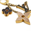 LOUIS VUITTON Metal Enamel Fleur De Monogram Bag Charm Dore