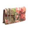 GUCCI GG Supreme Monogram Blooms Super Mini Dionysus Shoulder Bag Beige Multicolor Dry Rose