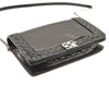 CHANEL Patent Chain Wallet Boy Reverso Flap Black Crossbody