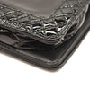 CHANEL Patent Chain Wallet Boy Reverso Flap Black Crossbody