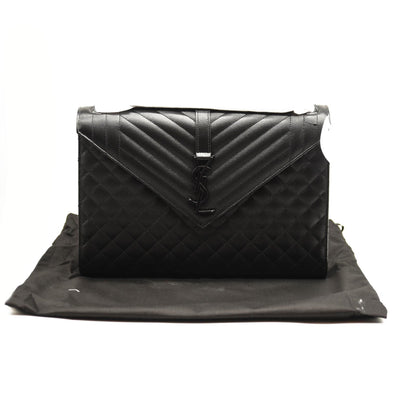 NEW Saint Laurent Large YSL Envelope Flap Shoulder Bag