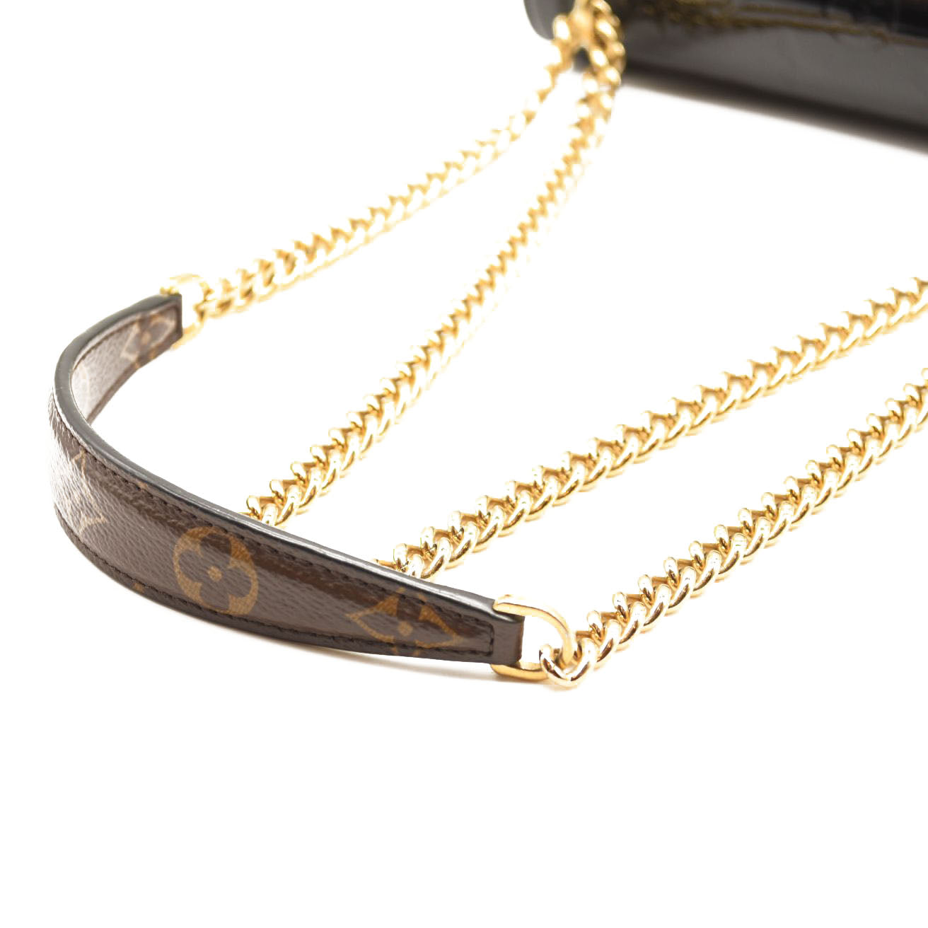 Used LOUIS VUITTON Calfskin Vanity PM Chain Strap Black - MyDesignerly