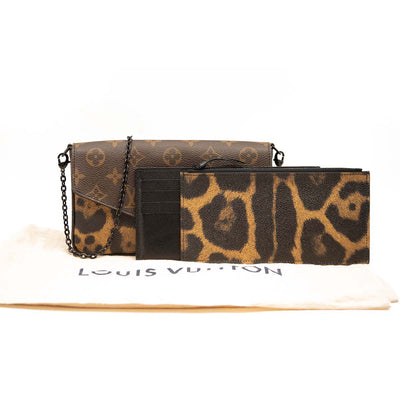 Louis Vuitton Animal Print Félicie Pochette Insert Handbag