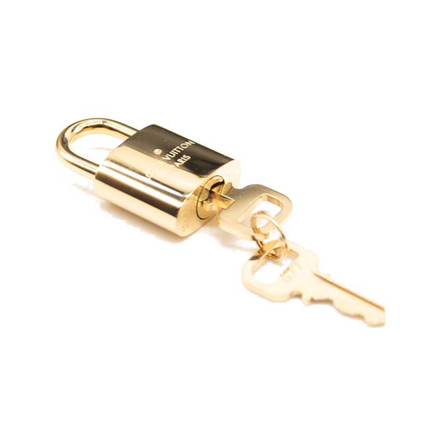 Louis Vuitton Brass Lock & Key Set - Gold Travel, Accessories