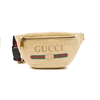 Gucci Grained Calfskin Small Logo Belt Bag White