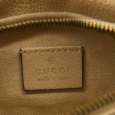 Gucci Grained Calfskin Small Logo Belt Bag White