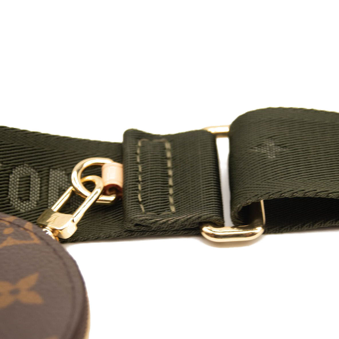 Louis Vuitton Kaki Nylon Multi Pochette Accessories Strap