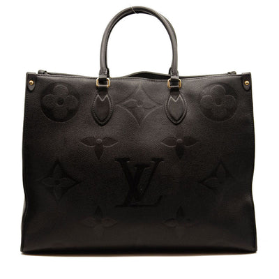 PRELOVED Louis Vuitton Black Empreinte Monogram Giant GM OnTheGo Tote –  KimmieBBags LLC