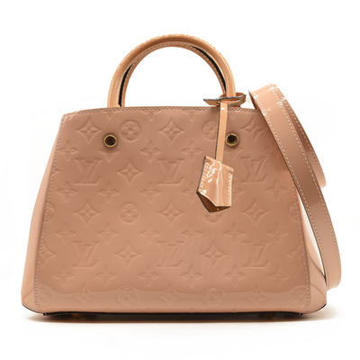 Louis Vuitton Vernis Montaigne BB Rose Ballerine