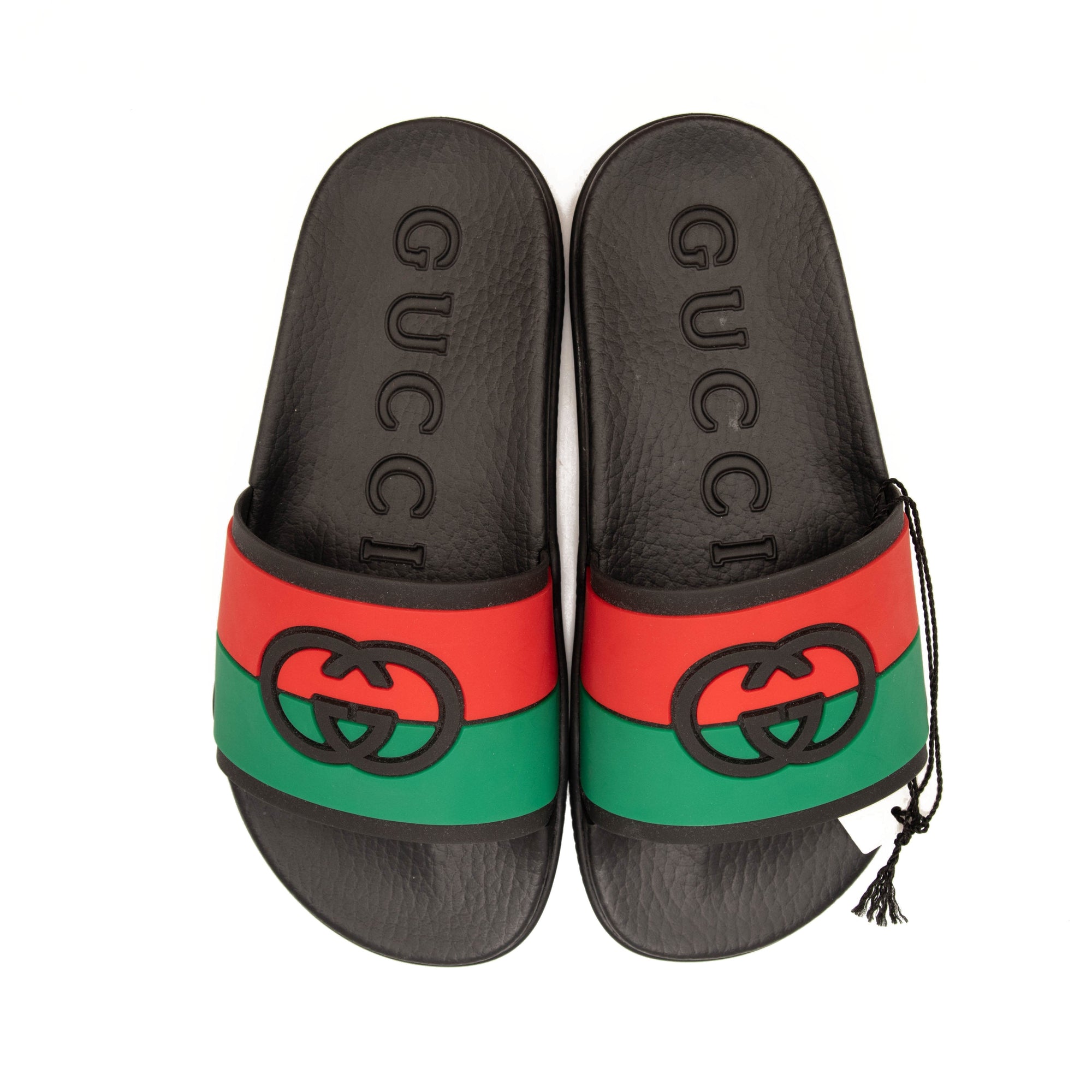 Gucci Pursuit GG Logo Slide Sandal (Women) EU 36 Black Green Red No Bo -  MyDesignerly