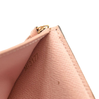 $575 Louis Vuitton Victorine Wallet Monogram Rose Ballerine - MyDesignerly