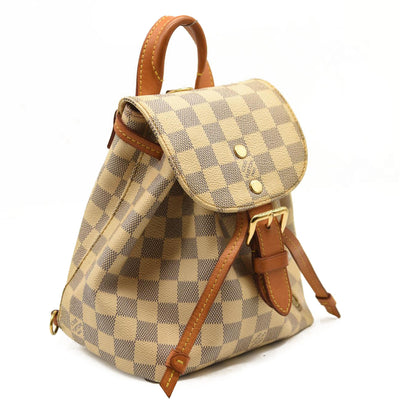 Used Louis Vuitton Damier Azur Sperone BB Backpack