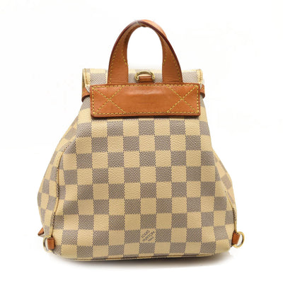 Used Louis Vuitton Damier Azur Sperone BB Backpack