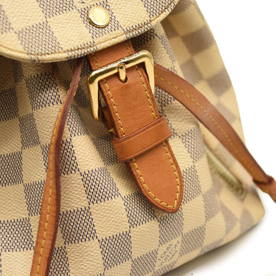 Used Louis Vuitton Damier Azur Sperone BB Backpack