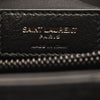 NEW SAINT LAURENT Calfskin Y Quilted Monogram Monochrome Medium Loulou Chain Satchel Black